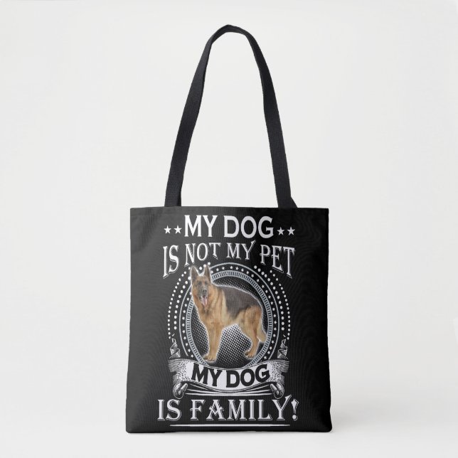 Bolso De Tela 4 Mi Perro No Es Mi Mascota Mi Perro Es Familia (Anverso)