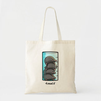 Bolso De Tela 4 moles por litro de Chiste científico de química