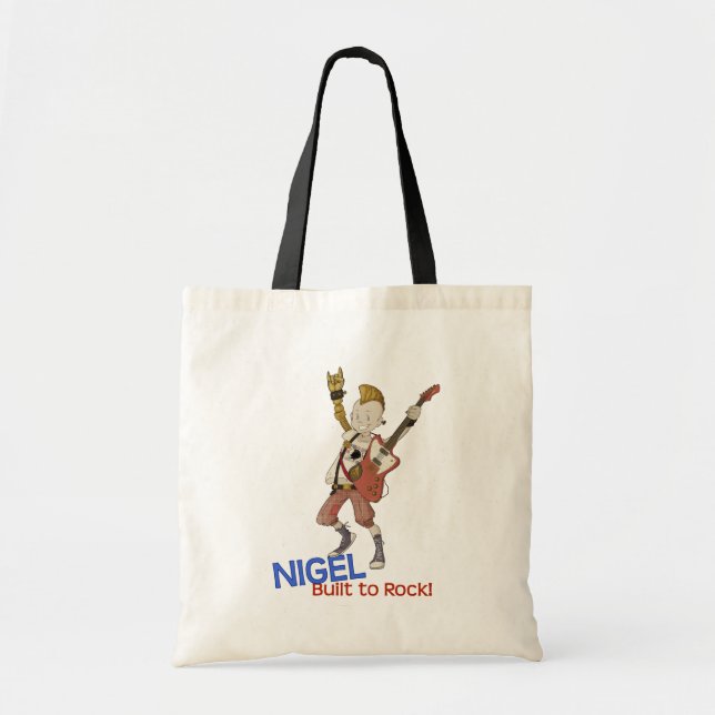 Bolso De Tela 4 pequeños monstruos - Nigel (Frente)