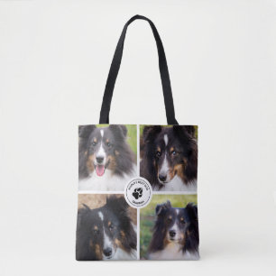 Bolso De Tela 4 Plantilla de Collage de Fotos de Mascotas Person