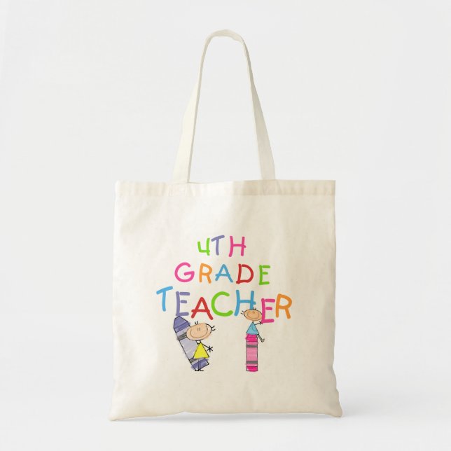 Bolso De Tela 4tas camisetas y regalos del profesor del grado de (Frente)
