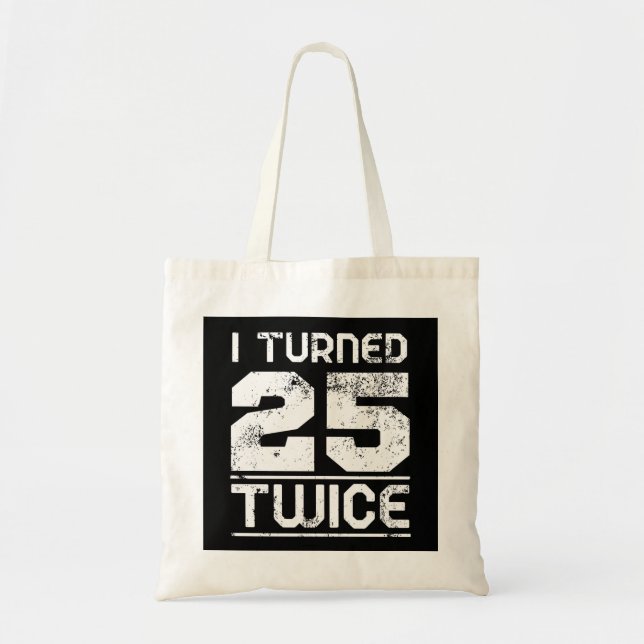 Bolso De Tela 50.º cumpleaños gracioso (Frente)