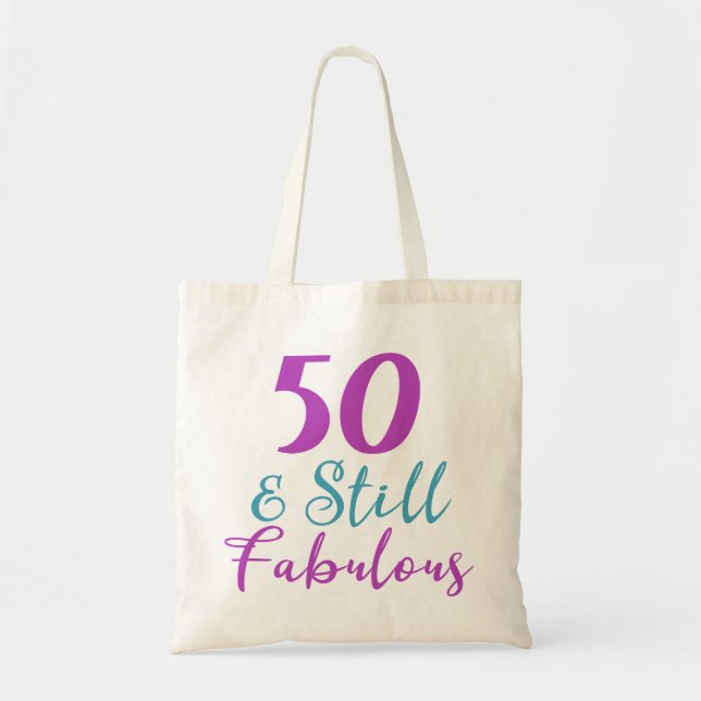 Bolso De Tela 50.º Cumpleaños Todavía Fabuloso (Frente)