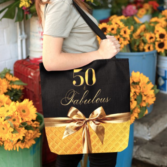 Bolso De Tela 50.º y fabuloso cuero de oro negro (Subido por el creador)