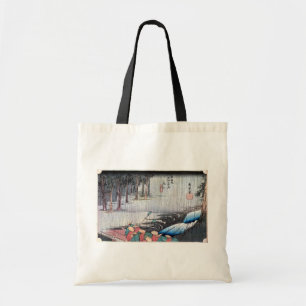 Bolso De Tela 50. 土山宿, 広重 Tsuchiyama-juku, Hiroshige, Ukiyo-e