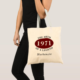 Bolso De Tela 50 Aniversario Personalizado 1971 Nacimiento De Un