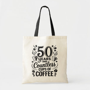 Bolso De Tela 50 años y tazas incontables de café