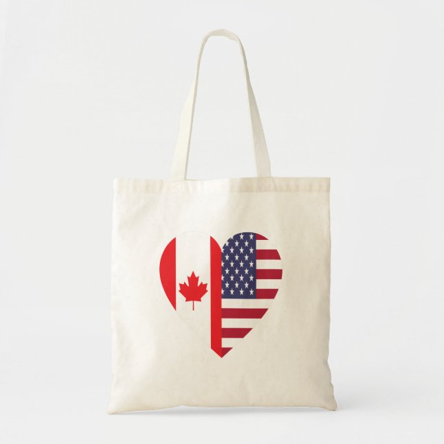 Bolso De Tela 50% canadiense 50% norteamericano 100% asombroso r (Frente)