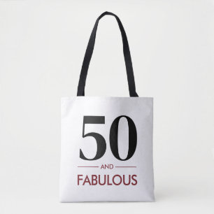 Bolso De Tela 50 y fabuloso dicho de cumpleaños de vino de cerez