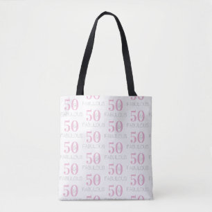 Bolso De Tela 50 y fabuloso patrón de cumpleaños número 50