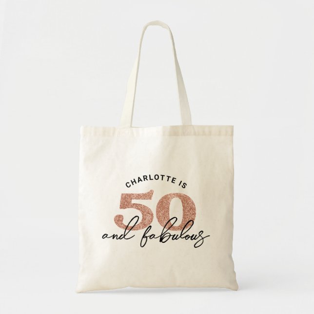 Bolso De Tela 50 Y Fabuloso Personalizado (Frente)