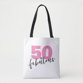 Bolso De Tela 50 y fabuloso regalo 50 cumpleaños rosa