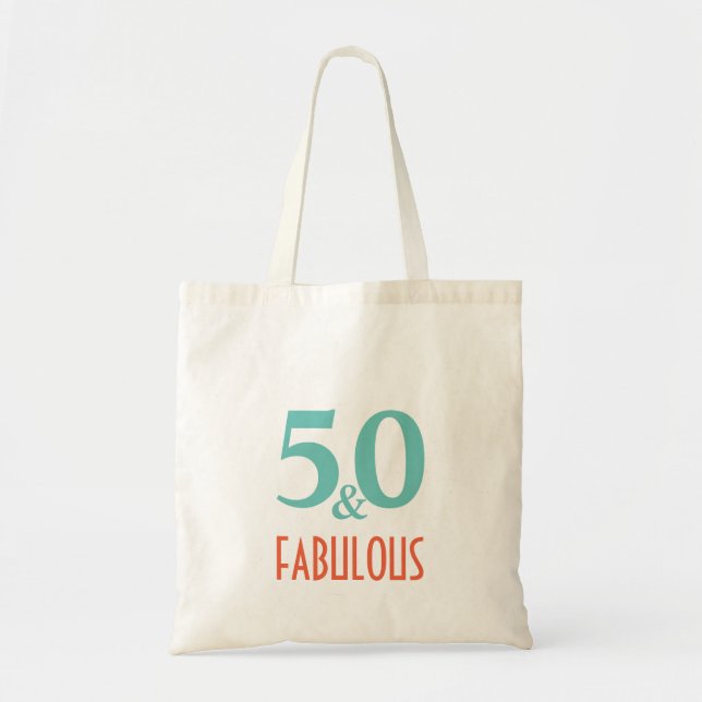 Bolso De Tela 50 y fabuloso verde y naranja (Frente)