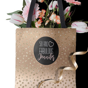 Bolso De Tela 50 y Fabulous Gold Purpurina Sparkle Girly 50