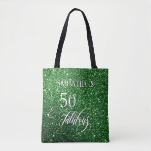 Bolso De Tela 50 y un guión fabuloso esparcen a Purpurina verde