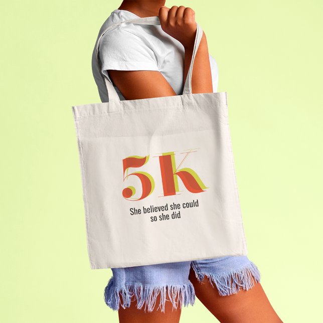 Bolso De Tela 5.000 Celebración de carreras de carreras Negrita  (Subido por el creador)