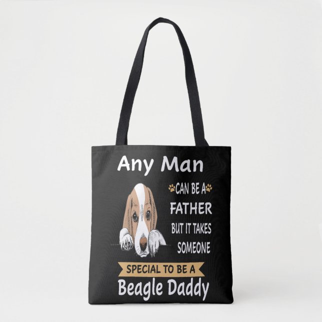 Bolso De Tela 5 Cualquier Hombre Beagle Papi (Anverso)