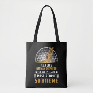 Bolso De Tela 5 Es Que Me Gusta El Pastor Alemán Mejor Que La Ma