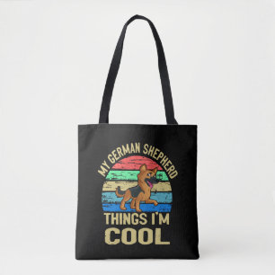 Bolso De Tela 5 Mi cosa de pastor alemán soy Guay Vintage