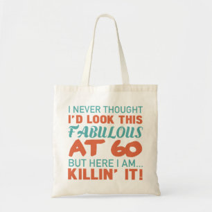 Bolso De Tela 60.º Cumpleaños De Las Mujeres Fabulosas