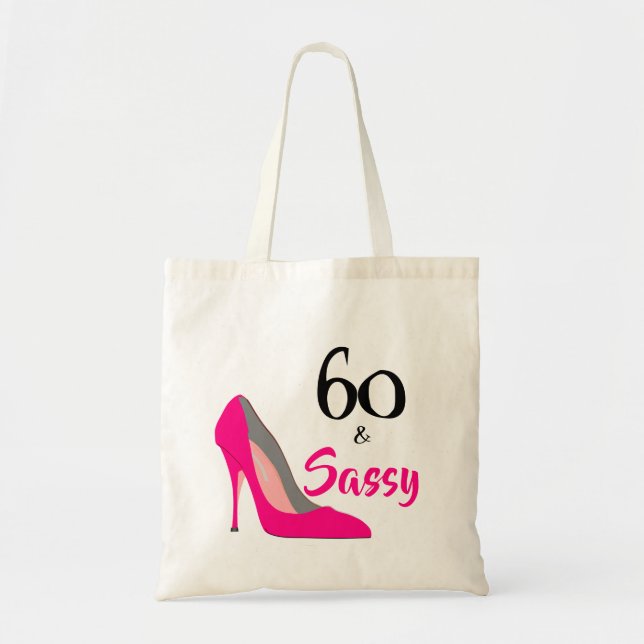 Bolso De Tela 60 años y 60 años de Sassy (Frente)