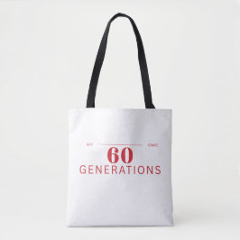 Bolso De Tela 60 generaciones de tenacidad y gracia