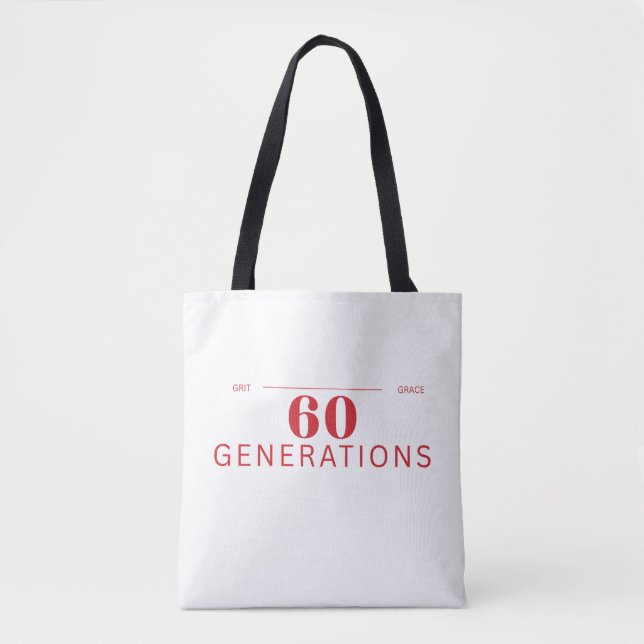 Bolso De Tela 60 Generations of Grit & Grace (Anverso)