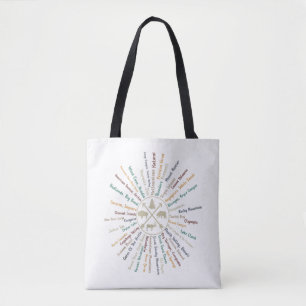 Bolso De Tela 63 Parques Nacionales Mapa Regalos Campino Vintage
