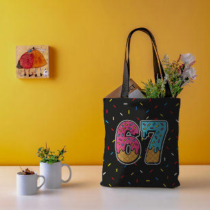 Bolso De Tela 67 Gracioso Meme Ice Cream Seis Siete Gen Alpha