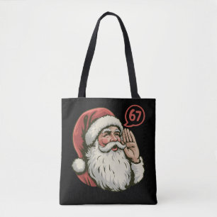Bolso De Tela 67 Navidad Divertido Seis Siete Meme Santa Claus