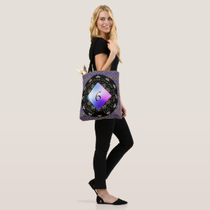 Bolso De Tela 6.º Aniversario Boda Ametist Round Pillow