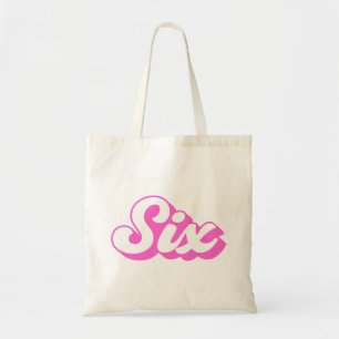 Bolso De Tela 6.º Chica Retro de Cumpleaños