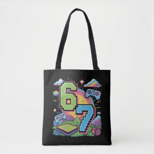 Bolso De Tela 6 7 Seis Siete Juegos Generación Z Alpha Modismo d