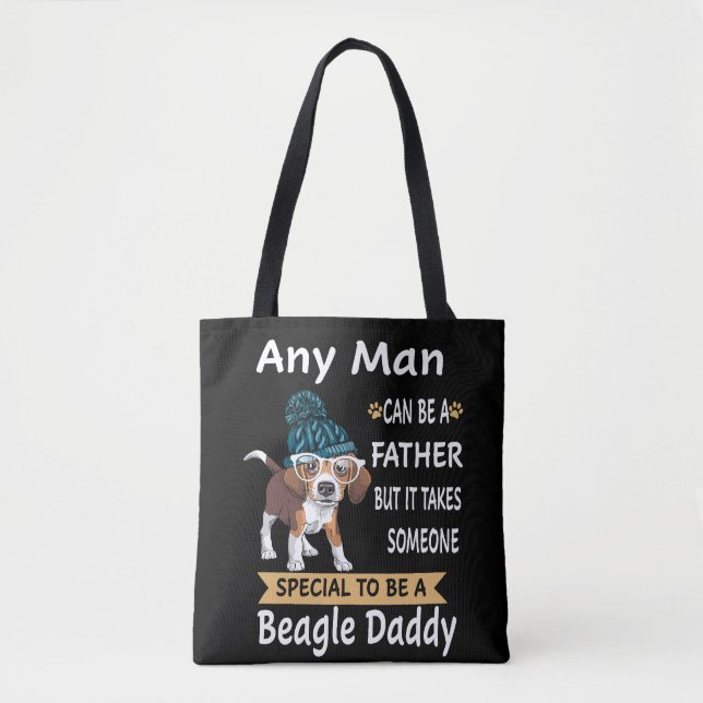 Bolso De Tela 6 Cualquier Hombre Beagle Papi (Anverso)