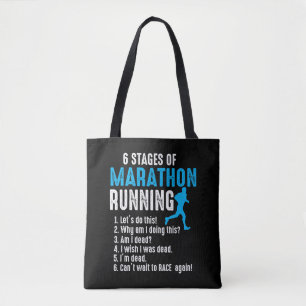 Bolso De Tela 6 etapas de la carrera del triatlón corredor de m