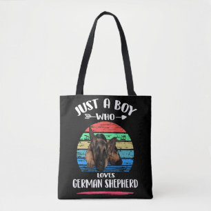 Bolso De Tela 6 Solo Un Niño Que Ama La Vintage Alemana De Pasto
