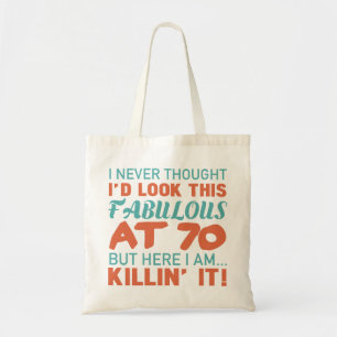 Bolso De Tela 70.º Cumpleaños De Mujeres Fabulosas