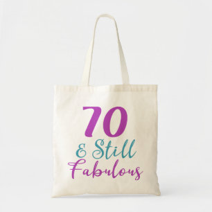 Bolso De Tela 70.º Cumpleaños Todavía Fabuloso