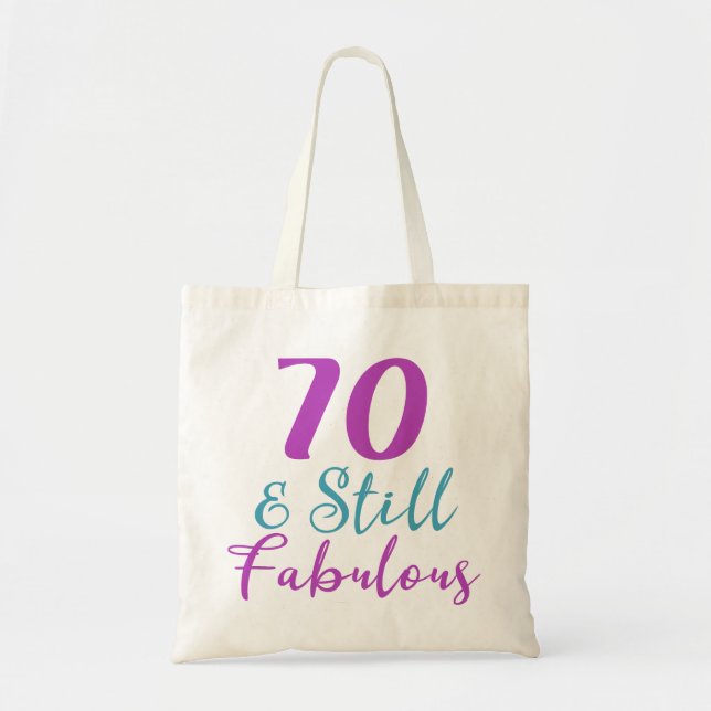 Bolso De Tela 70.º Cumpleaños Todavía Fabuloso (Frente)