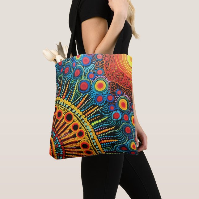Bolso De Tela 70s 60s Psychedelic Hippy Retro Hip (Detalle)