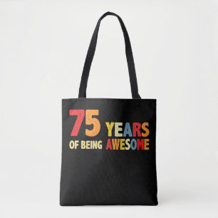 Bolso De Tela 75 Años De Ser Regalos Aterradores De 75 Años
