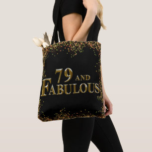 Bolso De Tela 79 cumpleaños