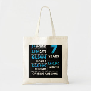 Bolso De Tela 7.º Regalo De Cumpleaños 7 Años Ser Impresionante