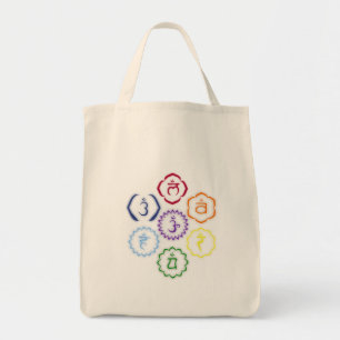Bolso De Tela 7 Chakras en un círculo