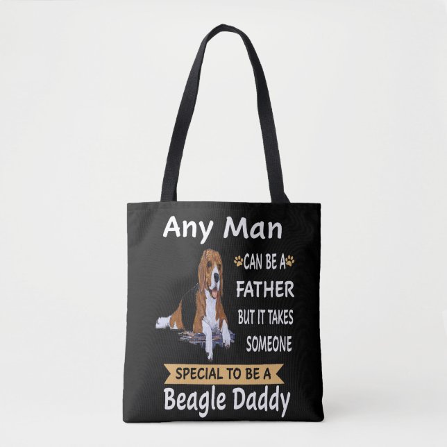 Bolso De Tela 7 Cualquier Hombre Beagle Papi (Anverso)