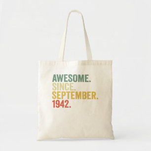 Bolso De Tela 80.º cumpleaños increíble desde septiembre de 1942