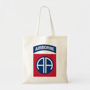 Bolso De Tela 82ª División Aérea Insignia Veterano Militar