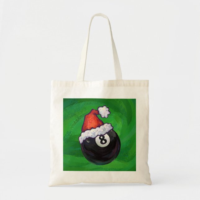Bolso De Tela 8 Ball Navidades Green (Frente)