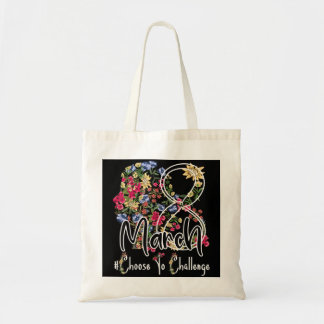 Bolso De Tela 8 de marzo Día Internacional de la Mujer 2022 Flor