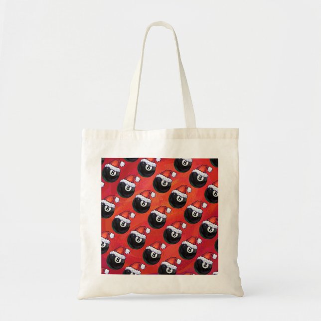 Bolso De Tela 8 Navidades de bolas Gorra rojo (Frente)